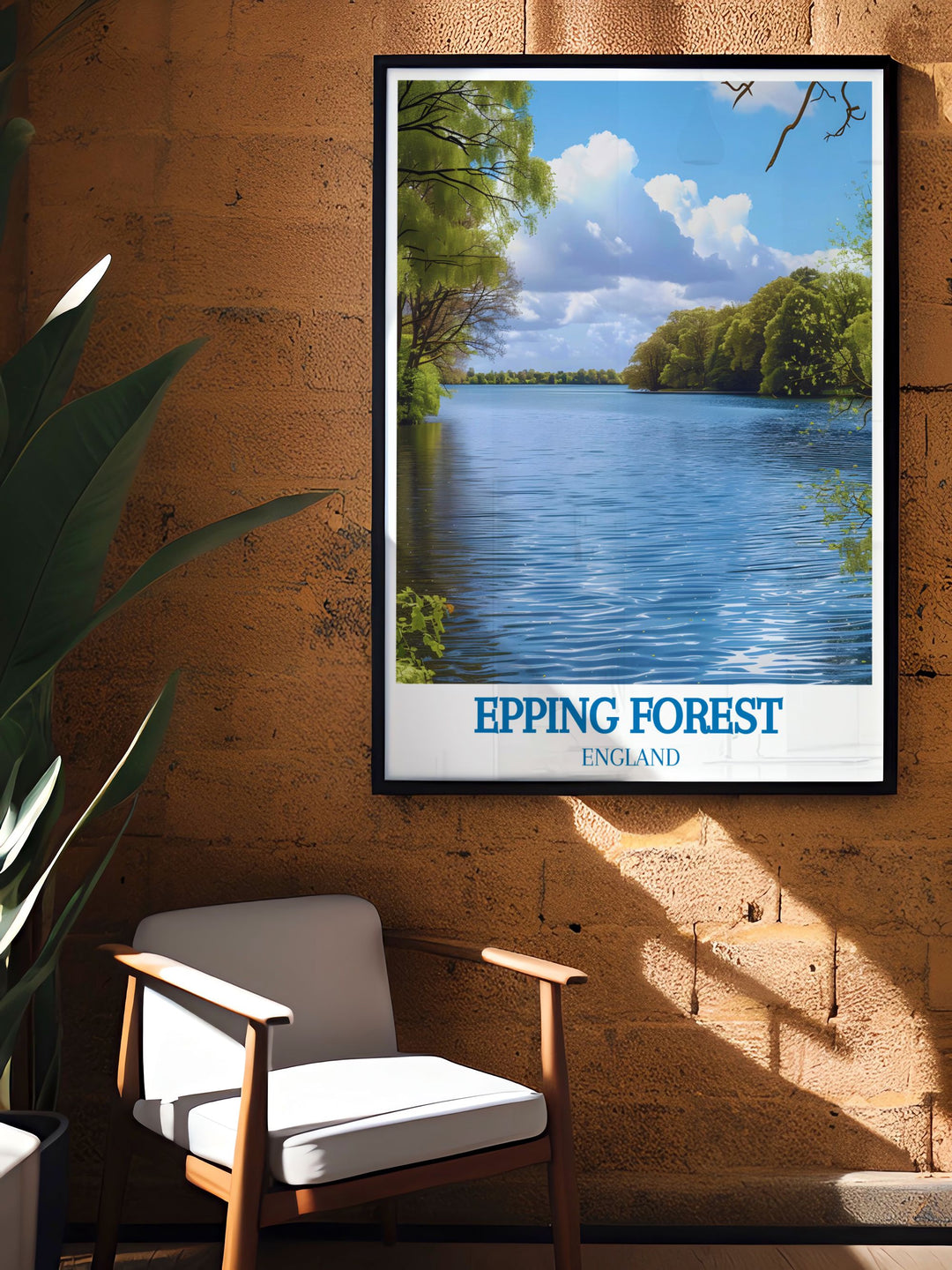 Custom print showcasing the unique landscapes of Epping Forest, providing a fresh perspective of Londons green haven.