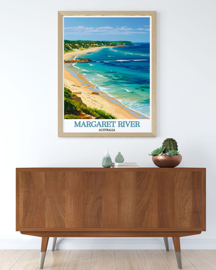 Our Margaret River Decor captures the serene flow of the river and the awe inspiring views of Prevelly Beach creating a peaceful ambiance in your home