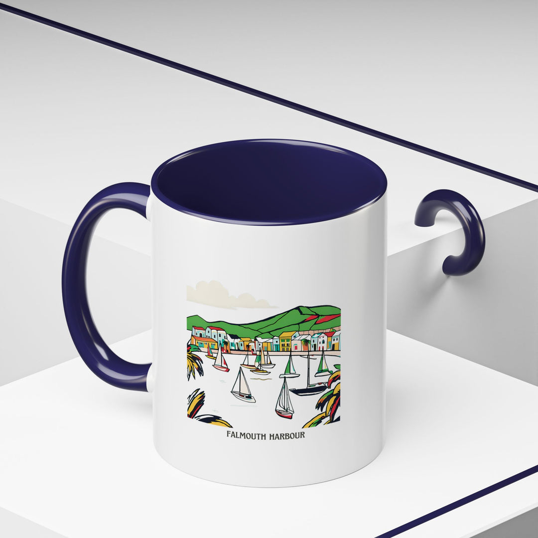 This Falmouth Harbour mug brings the scenic beauty of Cornwall to your table. Perfect for coffee or tea, it features stunning artwork of the harbour and is made with durable ceramic, microwave and dishwasher safe for everyday convenience.