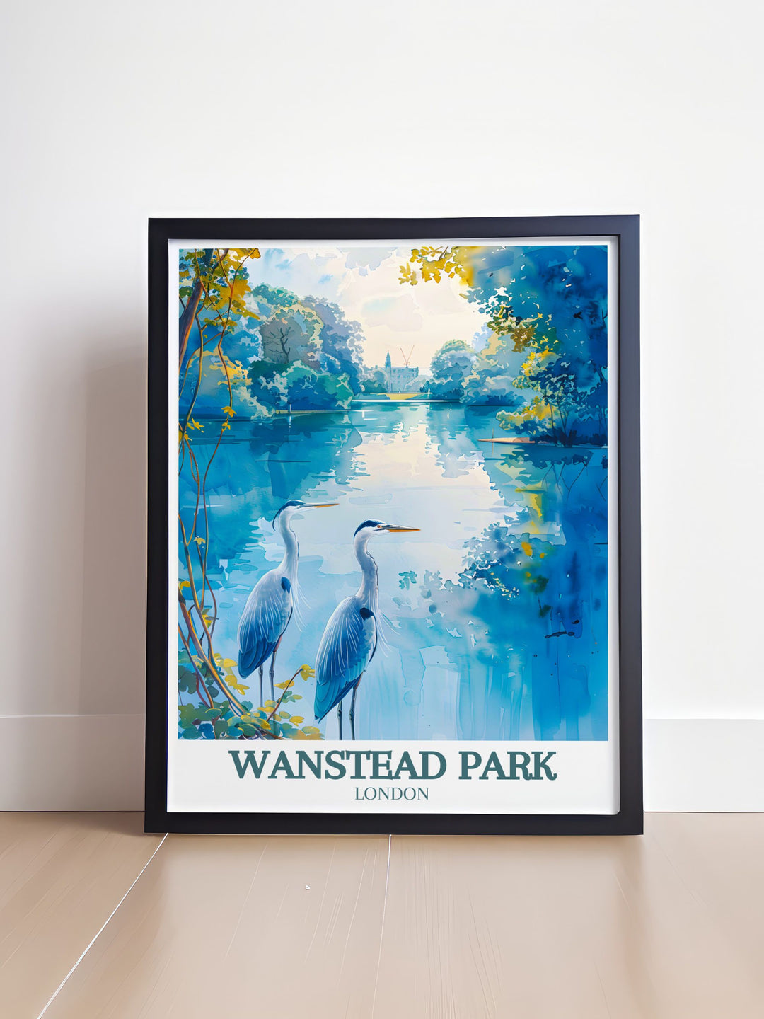Stunning Wanstead Park prints showcasing the parks beautiful scenery and tranquil environment. These prints make an excellent addition to any art collection or home decor, providing a window into the serene landscapes of East London.