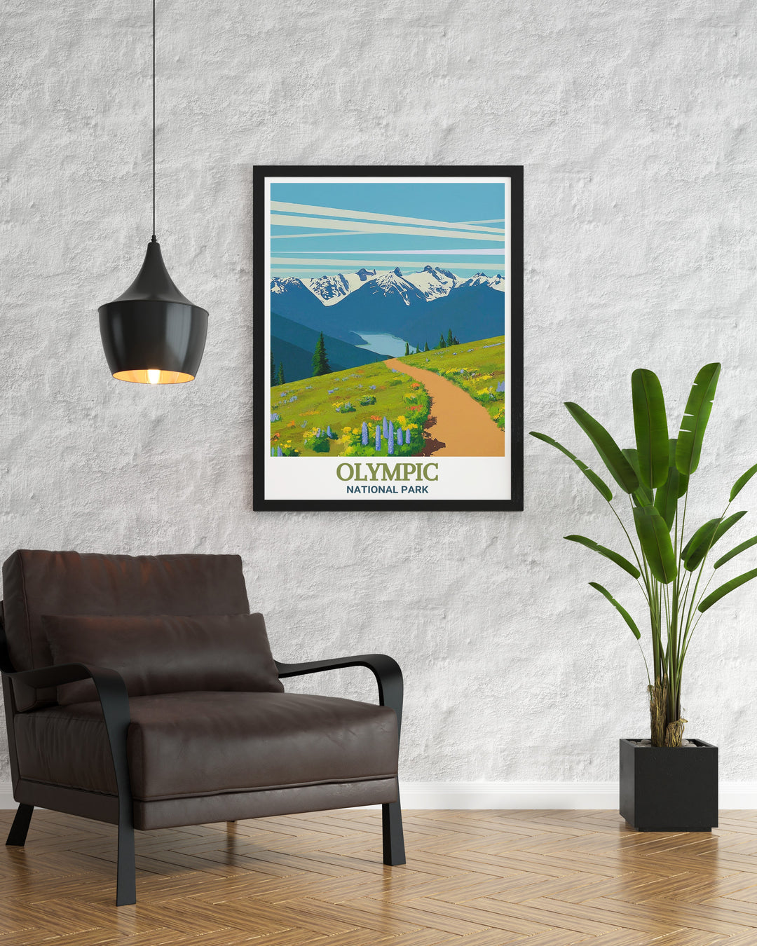 Inspire your next outdoor adventure with this Hurricane Ridge wall poster, showcasing the stunning mountain views and serene landscapes of Olympic National Park. The detailed imagery and vibrant colors make it a standout piece for any room that celebrates nature.