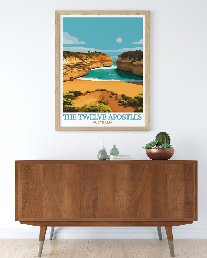 The Twelve Apostles modern art prints featuring intricate details and vibrant colors bringing the majestic beauty of these formations into your home