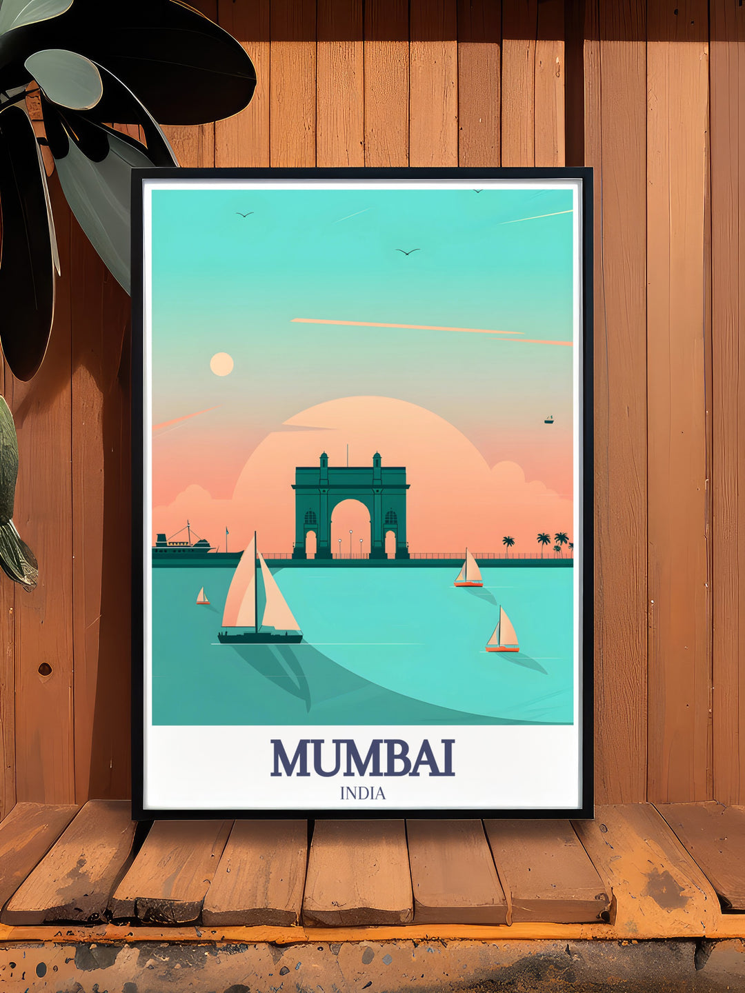 This Mumbai Poster Print captures the beauty of the iconic Gateway of India and the serene Arabian Sea. Ideal for travel lovers and art enthusiasts, this print highlights Mumbais historical grandeur and coastal charm, perfect for adding a touch of India to your home décor.