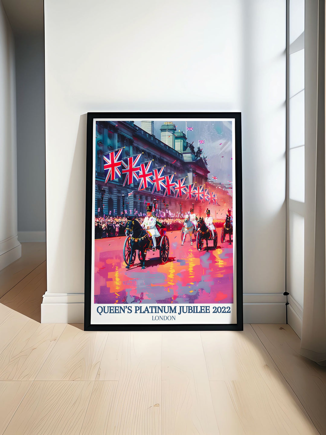 Trooping the Colour The Mall modern prints showcase the grandeur of British royal celebrations bringing a touch of regal elegance to your home perfect for history enthusiasts and those who appreciate exquisite art