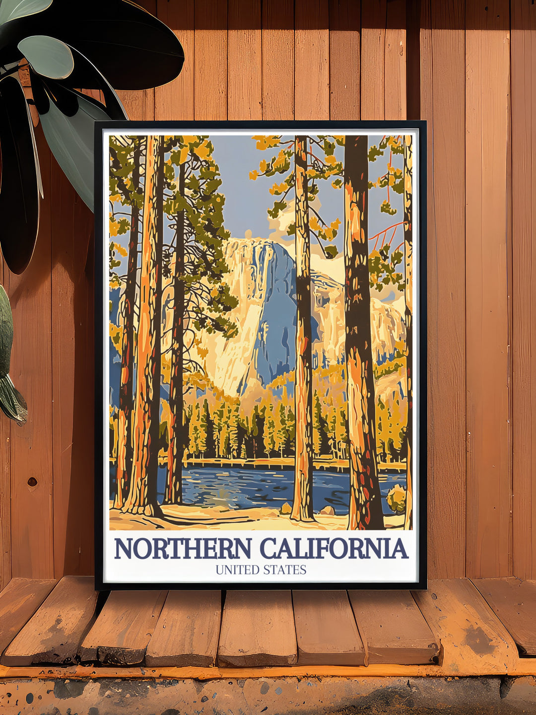 Our Northern California Wall Poster features both Redwood and Yosemite, two of the regions most iconic landmarks. The poster combines stunning visuals of towering trees and dramatic rock formations, making it a perfect decor piece for lovers of the outdoors.