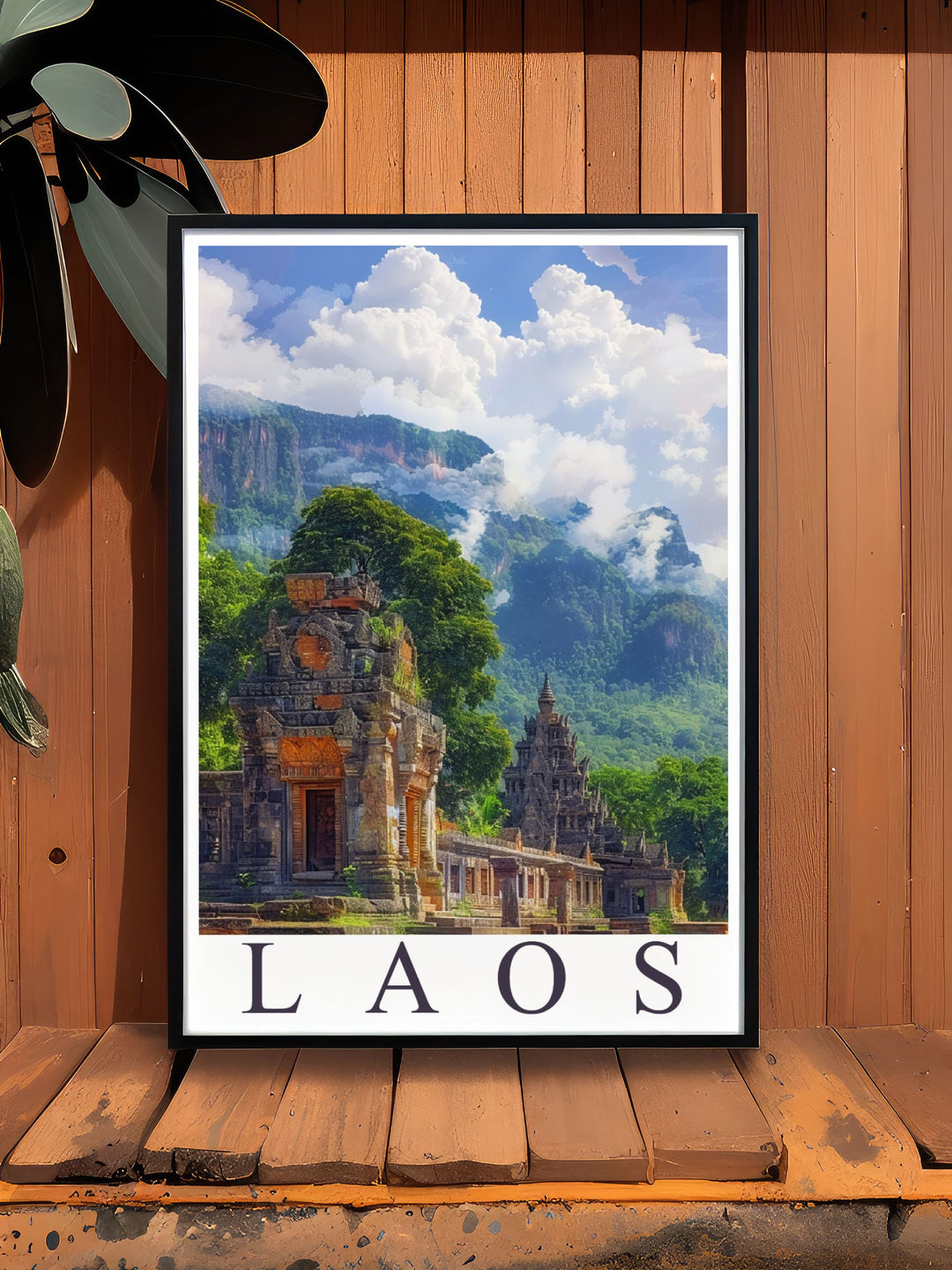 Bring the serene beauty of Agios Nikolaos and the historical grandeur of Vat Phou into your home with these stunning art prints perfect for coastal home decor and elegant wall decor these travel prints add a touch of wanderlust to any space