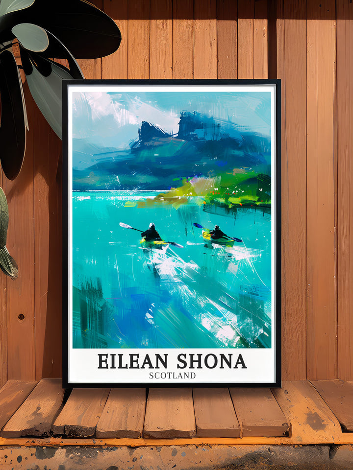 Loch Moidart Wall Art. Showcasing the serene beauty of Loch Moidart and the surrounding areas of Eilean Shona, this wall art is designed to bring the natural landscapes of Scotland into your living space. Ideal for any room in your home.