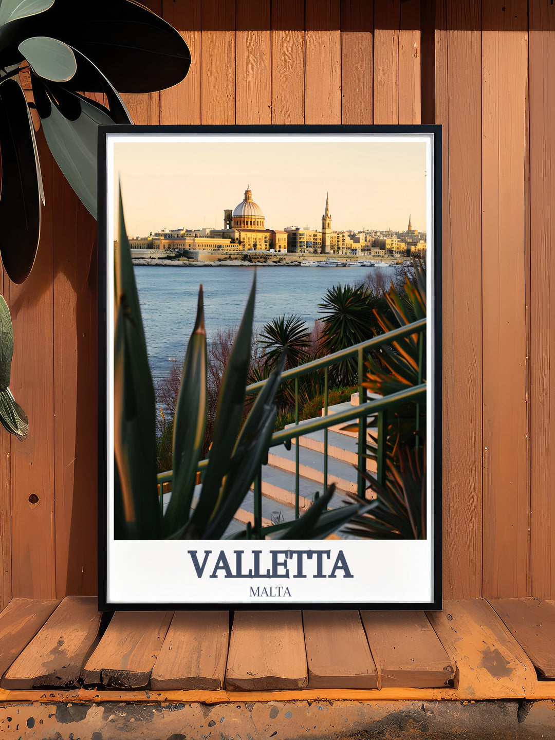 This travel print of Valletta showcases the breathtaking Basilica and Grand Harbour. The detailed design highlights the citys rich cultural heritage, making it a wonderful addition to any home decor for those who admire Maltas beauty.