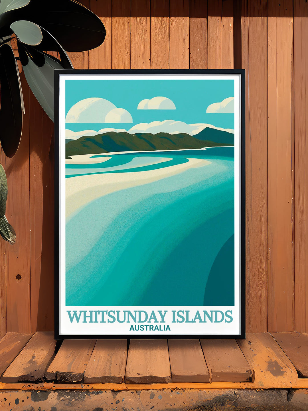 Stunning Hill Inlet wall art capturing the beauty of the Whitsunday Islands and its pristine beaches perfect for adding a splash of color and tranquility to your living room or office space ideal for nature lovers and beach enthusiasts.