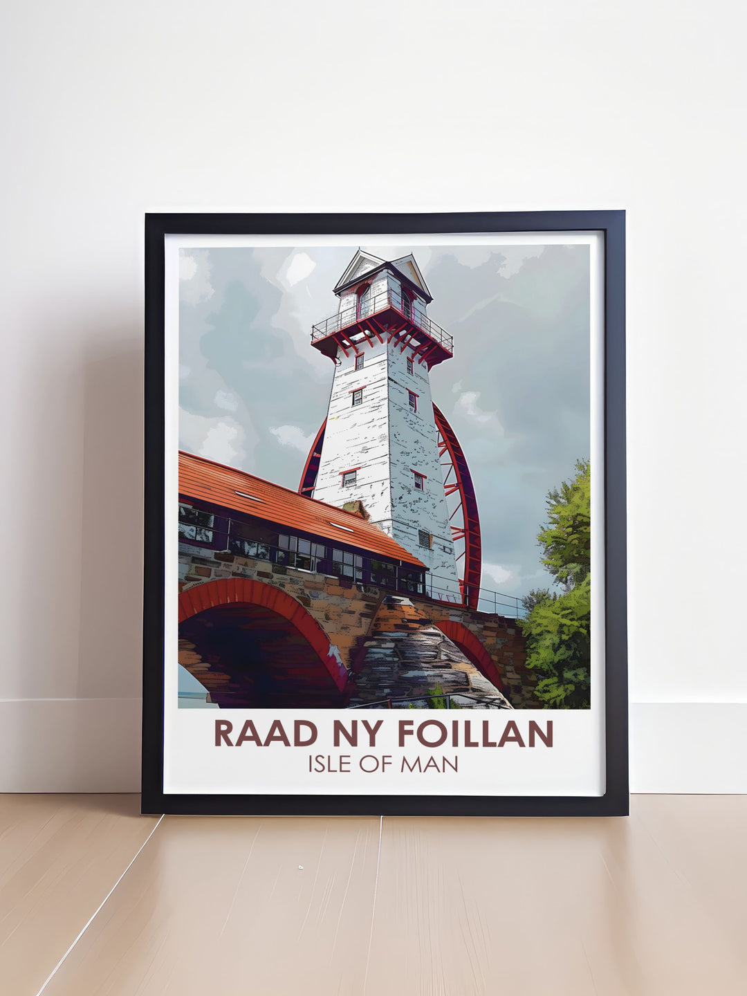 Laxery wheel Modern Decor highlighting Isle of Man Wall Art including beautiful prints of Raad Ny Foillan Hike and the Manx Coastal Path ideal for adding a touch of sophistication to your living space