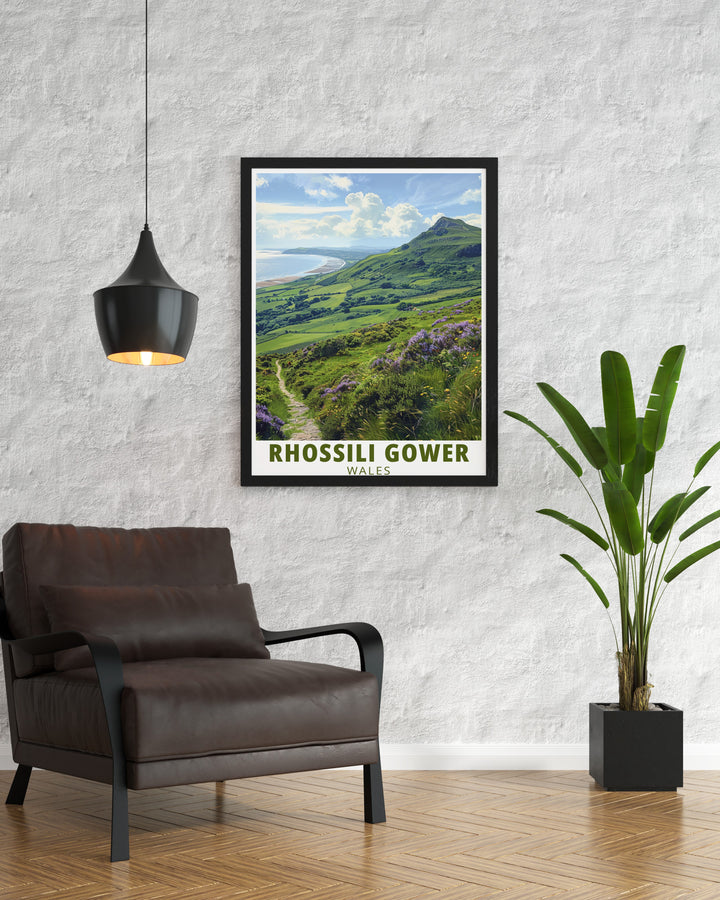 Rhossili Down stunning prints offering a touch of coastal elegance and perfect for any room setting