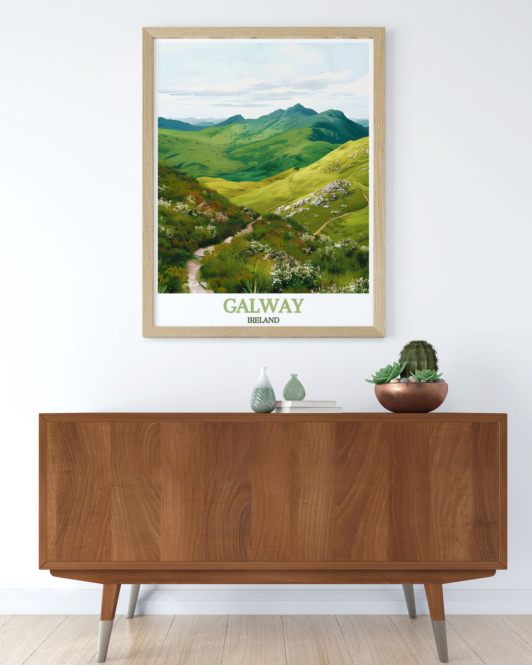 Canvas art depicting the majestic Diamond Hill, offering a breathtaking view of Irelands natural beauty.