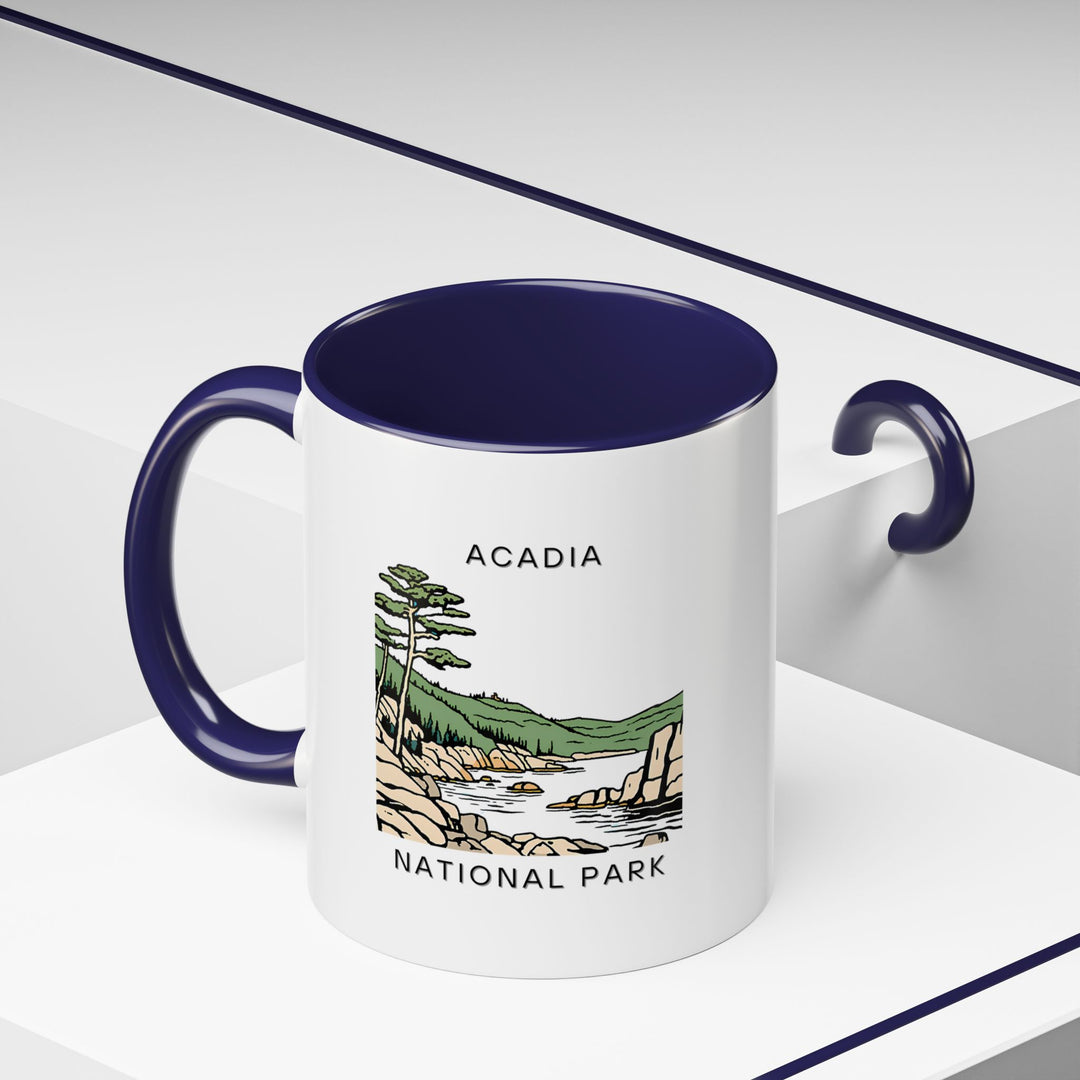 Add a touch of nature to your drinkware collection with this Acadia National Park mug. Crafted from durable ceramic, it features intricate designs inspired by the park’s landscapes. Dishwasher-safe and perfect for gifting or daily use.