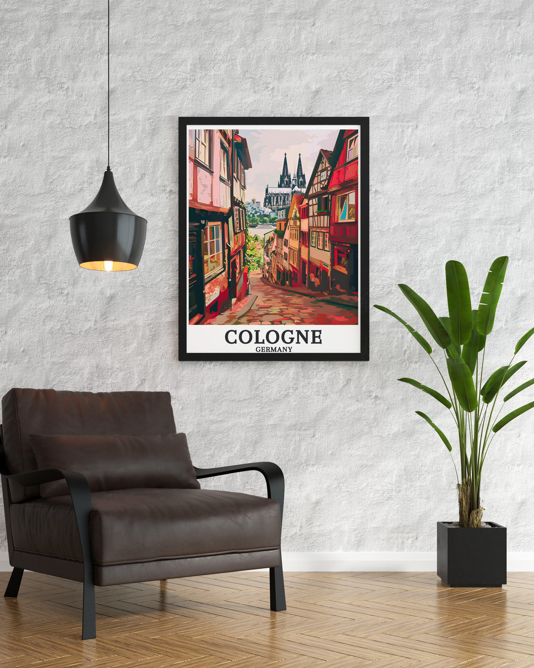 Bring the beauty of Germany into your home with Old Town Altstadt and Cologne Cathedral wall art an elegant addition to any room that pairs well with Berlin travel posters and Germany decor creating a sophisticated and timeless look