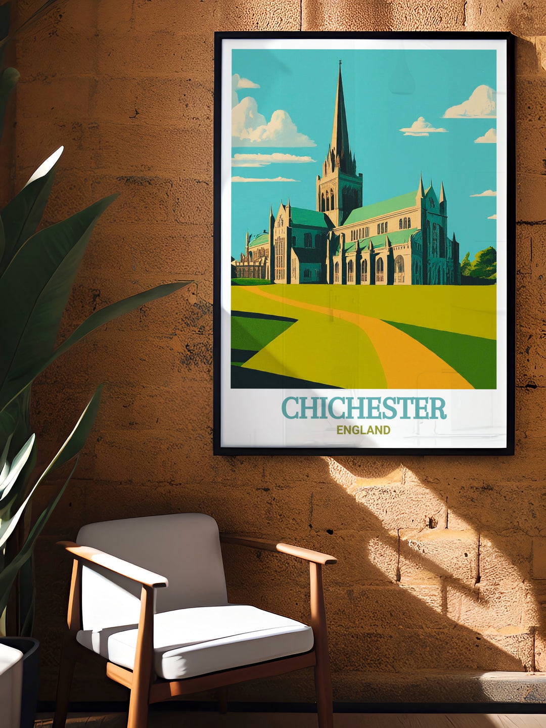 Celebrate the scenic beauty of the Chichester Harbour AONB with this vintage poster, depicting the peaceful waters and lush surroundings that make it a favorite destination in England.