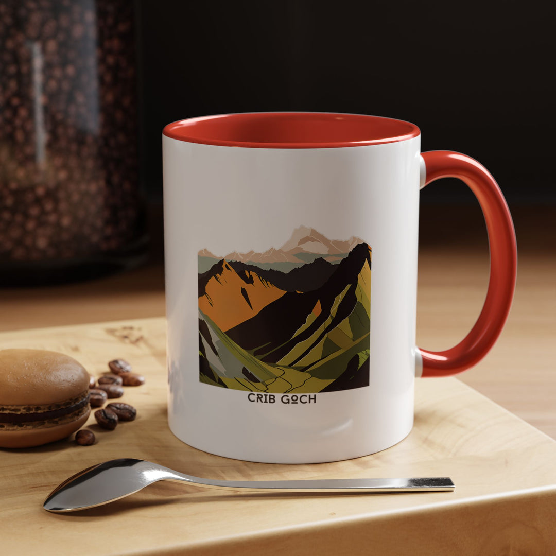 This Crib Goch mug showcases the rugged charm of Snowdonia with intricate ridge designs. Dishwasher-safe ceramic ensures everyday practicality, making it an ideal keepsake or gift for fans of Welsh landscapes and outdoor adventures.