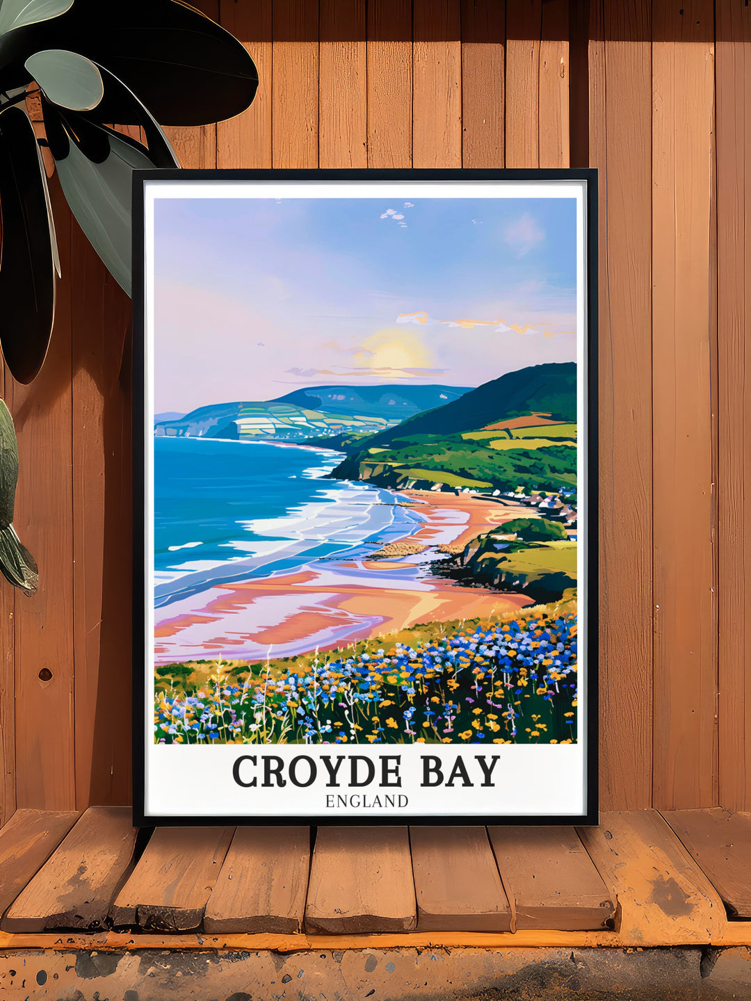 Featuring Baggy Points rugged cliffs and breathtaking views, this Croyde Bay travel print is a beautiful addition to any coastal themed decor. The canvas art captures the serenity and adventure of one of the UKs most famous surf spots, perfect for any space.