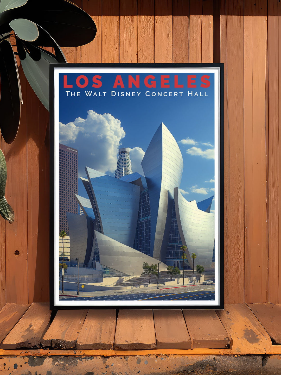 This vibrant art print of Los Angeles highlights the citys bustling streets and scenic beauty, making it a standout piece for those who appreciate diverse urban environments.