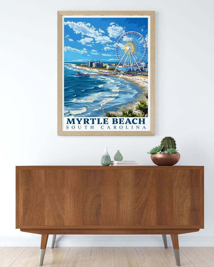 Beautiful Myrtle Beach Decor that combines urban layout with SkyWheel botanical garden elements creating a stunning addition to your home