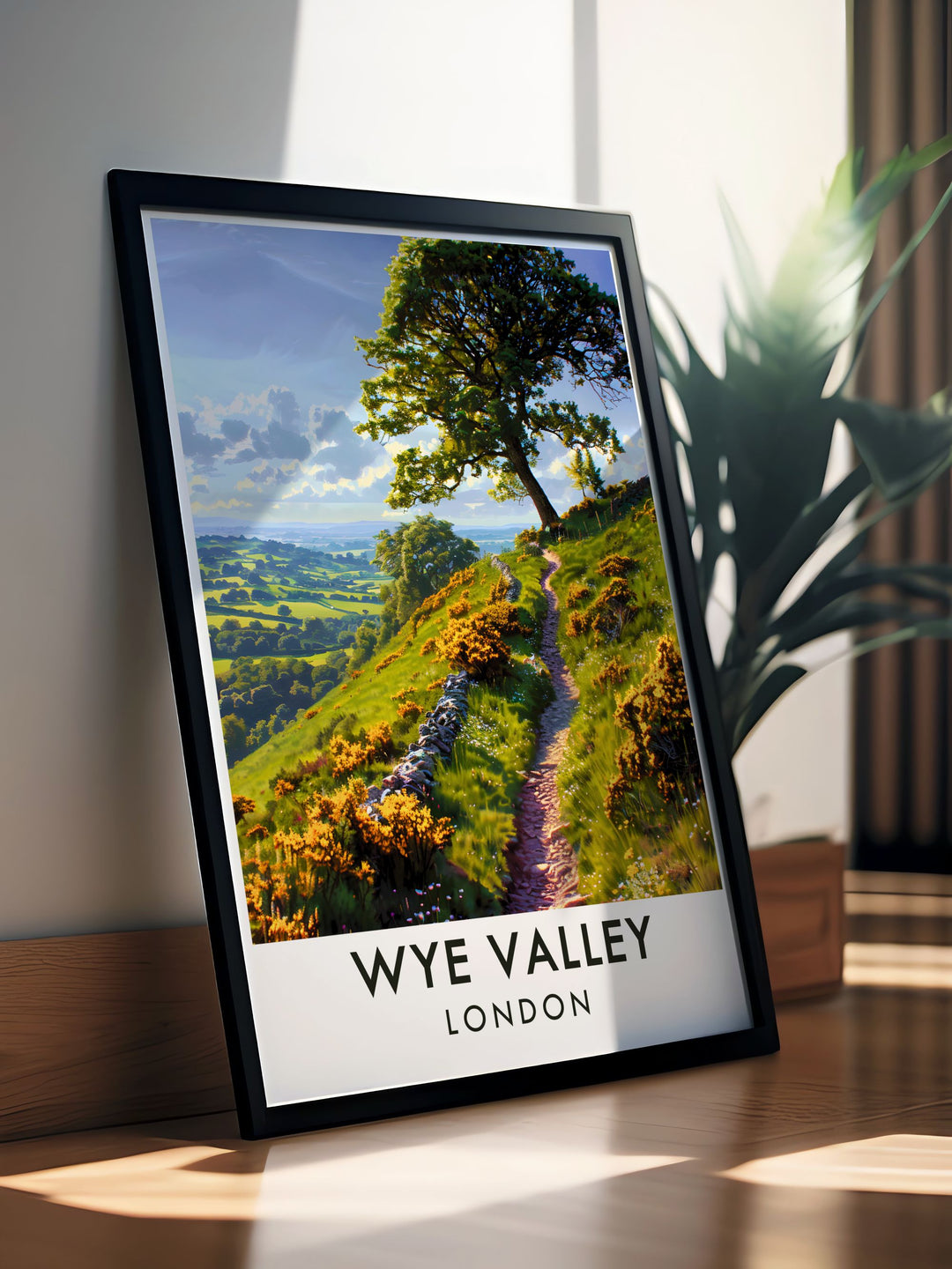 Elegant Home Decor featuring Offas Dyke Path in the Wye Valley these stunning prints bring historical charm and natural beauty into any living space