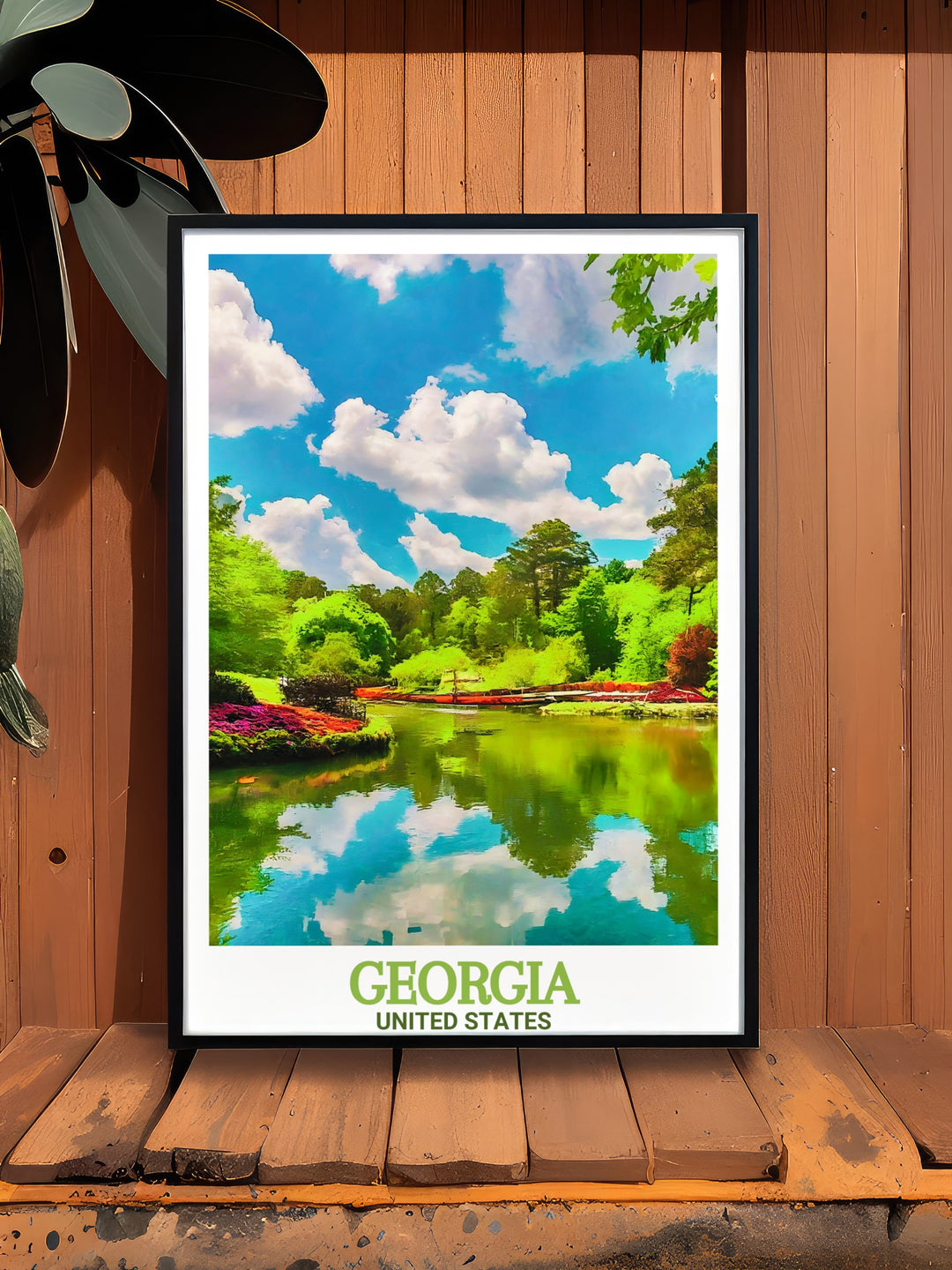 Callaway Gardens and Atlantas skyline are brought to life in this stunning Georgia travel poster. Perfect for decorating any room, this print celebrates the natural beauty and cultural vibrancy of two of Georgias most iconic destinations.