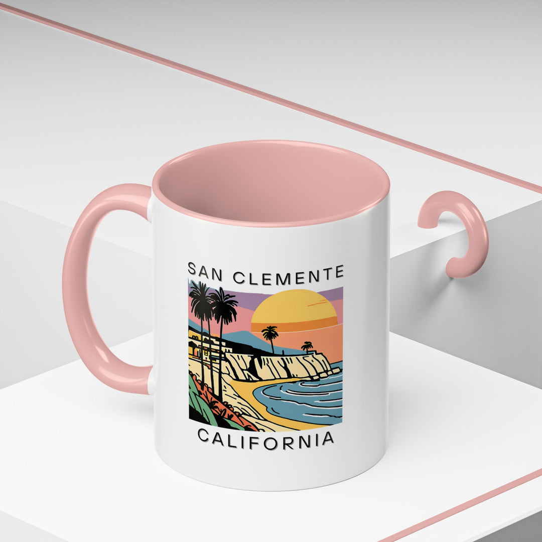 This San Clemente California mug offers a scenic view of the beautiful coastline. A perfect addition to your collection, it’s ideal for sipping coffee, tea, or any hot drink. Dishwasher and microwave safe, this mug is a meaningful gift for beach lovers.