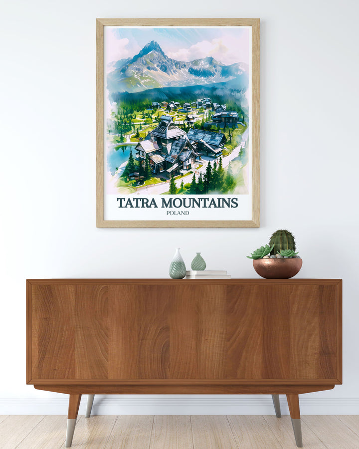 Elegant Tatra Wall Decor with Tatra National Park and Dolina Koscieliska showcasing the stunning beauty of highland scenery ideal for transforming your living space into a serene retreat