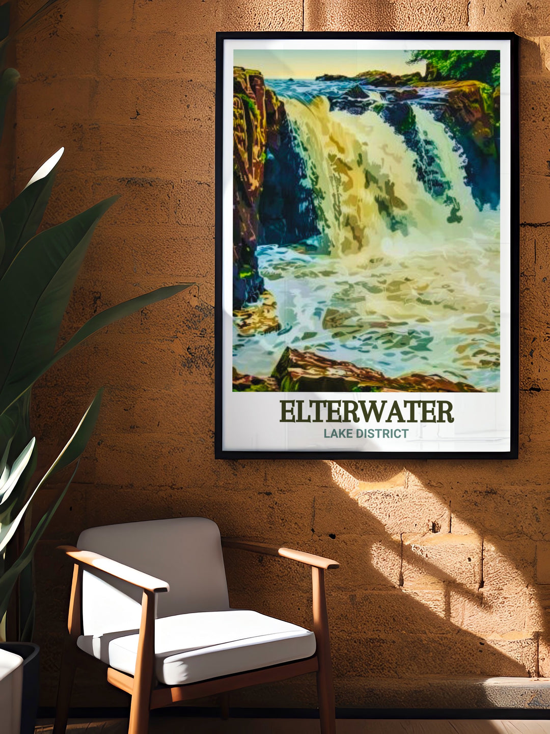 Skelwith Force digital print offers a detailed view of one of the Lake Districts hidden gems. This modern art print is an elegant addition to any home, perfect for those who love outdoor adventures and natural beauty.