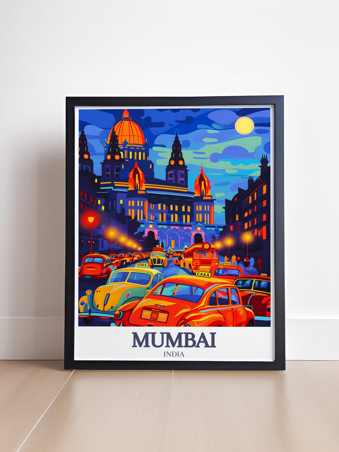 Bring the essence of Mumbai into your home with this Chhatrapati Shivaji Maharaj Art Print, showcasing the stunning Victoria Terminus. Perfect for travel lovers, this print captures the beauty of Mumbais heritage and modern dynamism in one piece.