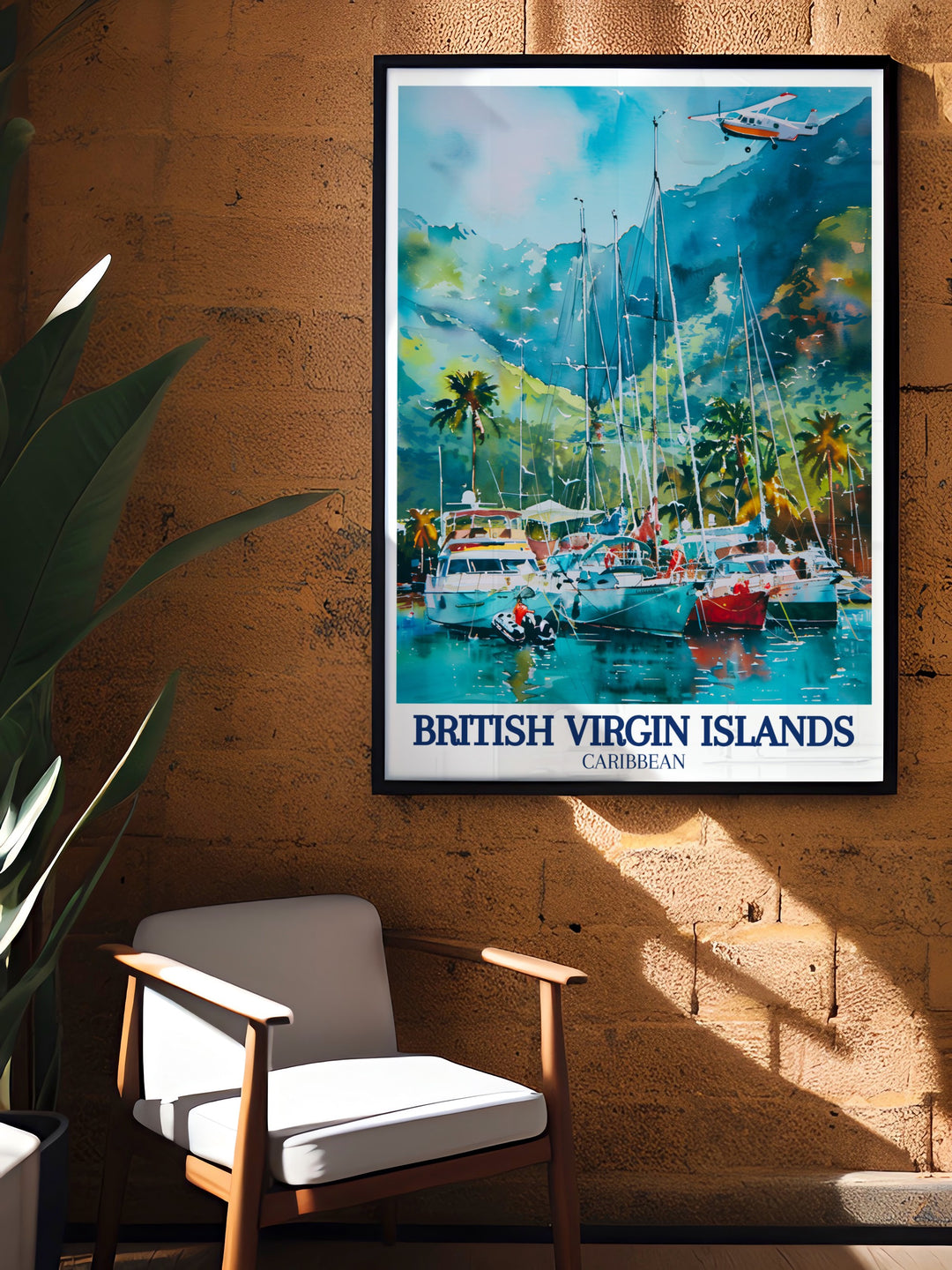 Sage Mountain National Park Home Decor capturing the highest peak in the Virgin Islands with breathtaking panoramic views. This print is a beautiful addition to any room, offering a touch of natural Caribbean beauty.