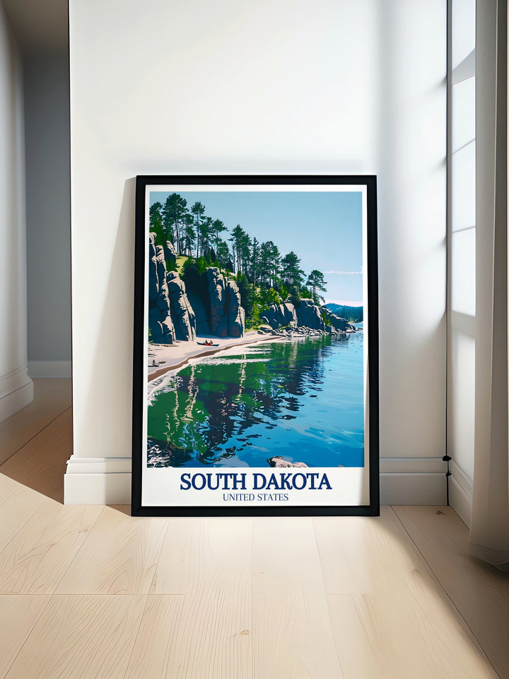 South Dakota print featuring Custer State Park Sylvan Lake perfect for elegant home decor and stunning living room art ideal for traveler gifts and unique wall decor