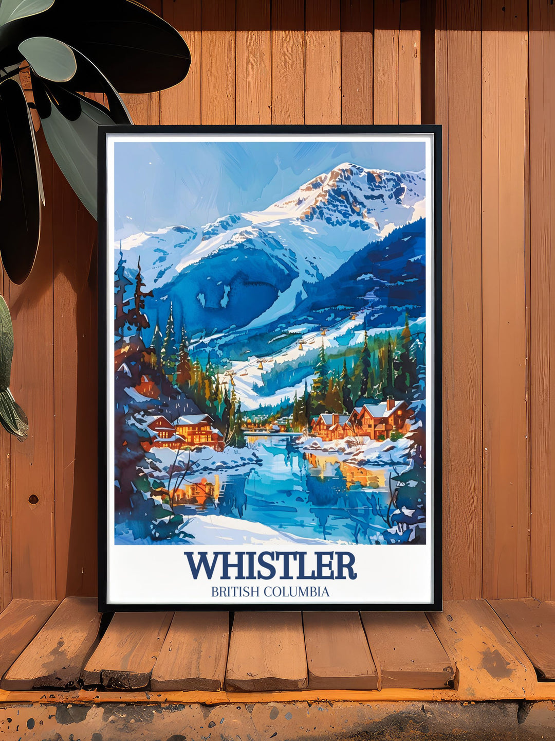 Vintage Coast Mountains print that brings the majestic range to life with timeless appeal great for those who appreciate the serene and awe inspiring landscapes of Canada