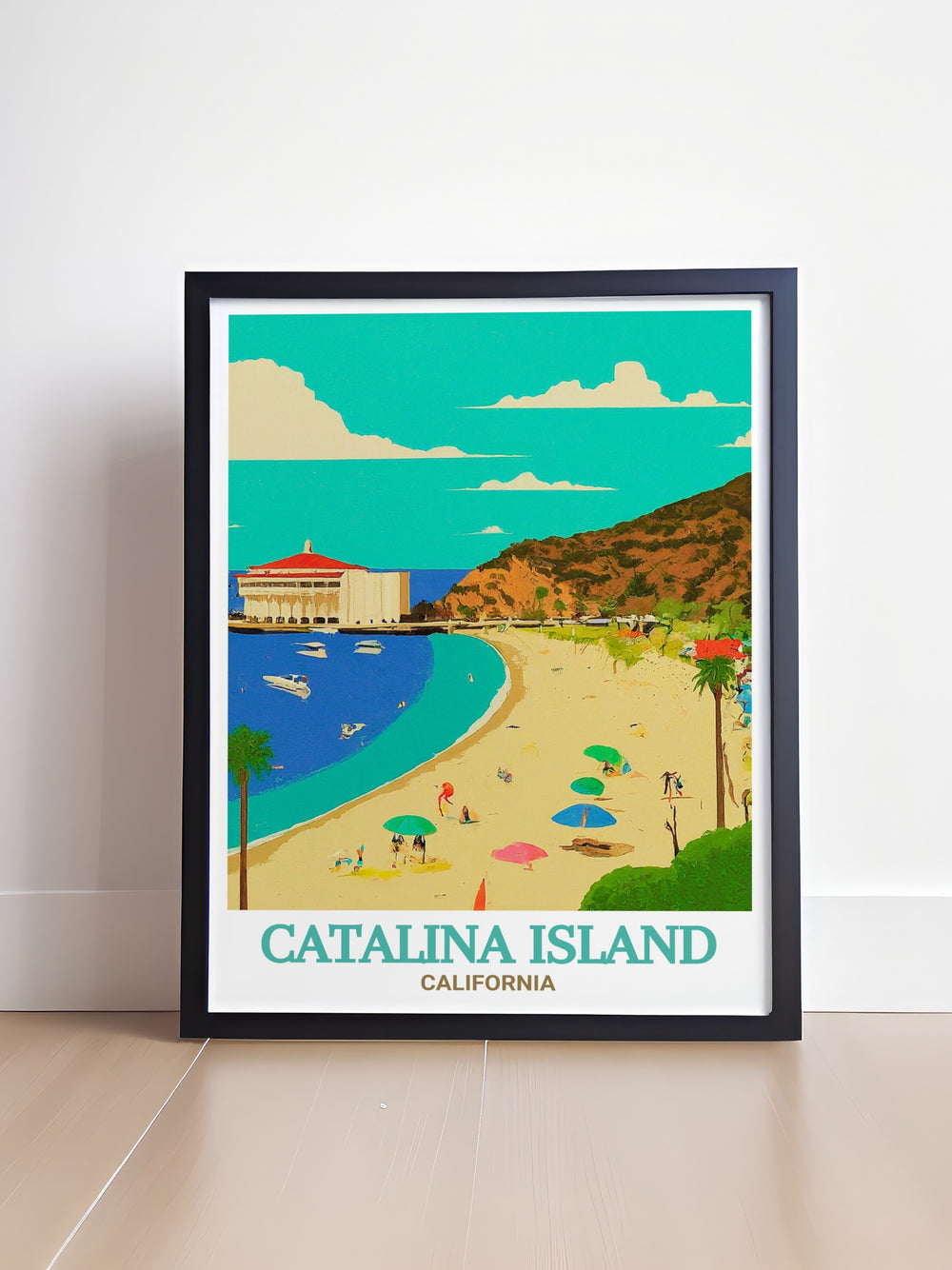 Capture the relaxed vibe of Descanso Beach Club with this stunning canvas art, featuring the pristine beach and lush surroundings of Catalina Island. Ideal for creating a coastal ambiance in any room, bringing the islands beauty to life.