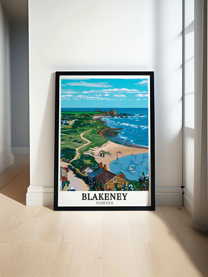 Blakeney National Nature Reserve Wall Poster showcases the peaceful landscapes and wildlife of Blakeney Point, making it a great addition to any space for those who love nature and the coastal charm of Norfolk.