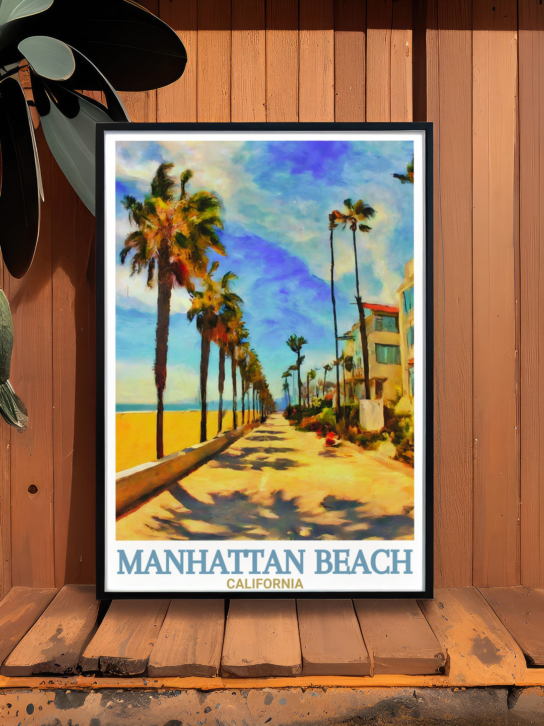 Bring the beauty of Manhattan Beach and the energy of The Strand into your home with this California travel print. From surfers catching waves to locals enjoying the scenic path, this artwork reflects the charm of beachside living in vibrant detail.