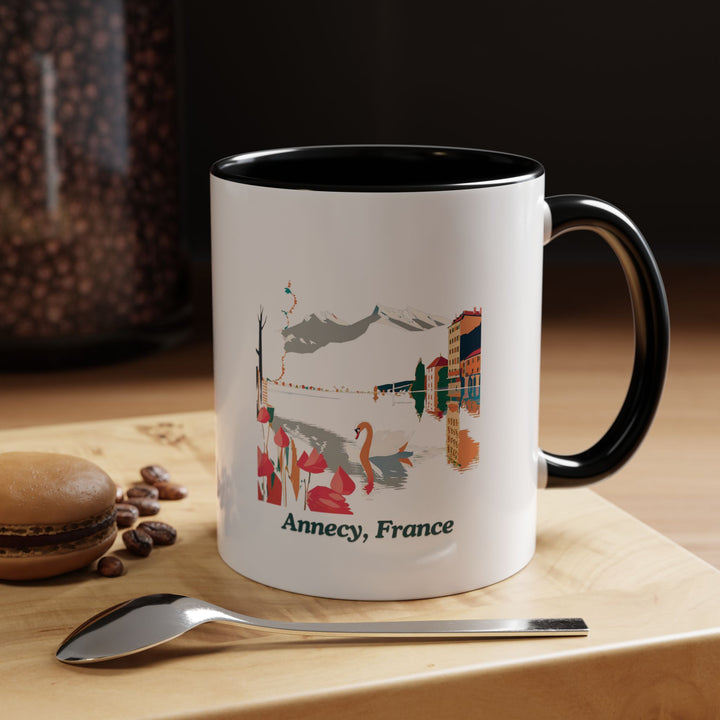 Celebrate the elegance of Annecy with this stylish mug. Featuring detailed designs inspired by the town’s charm, it is dishwasher-safe and perfect for hot beverages. A great gift for anyone who loves Annecy or French culture.