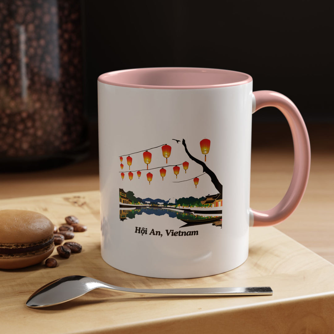 Enjoy your favorite beverage with this Hoi An Vietnam mug, highlighting the city’s stunning lanterns and ancient streets. Dishwasher-safe and durable, it is a meaningful gift or keepsake for admirers of Hoi An’s unique beauty.