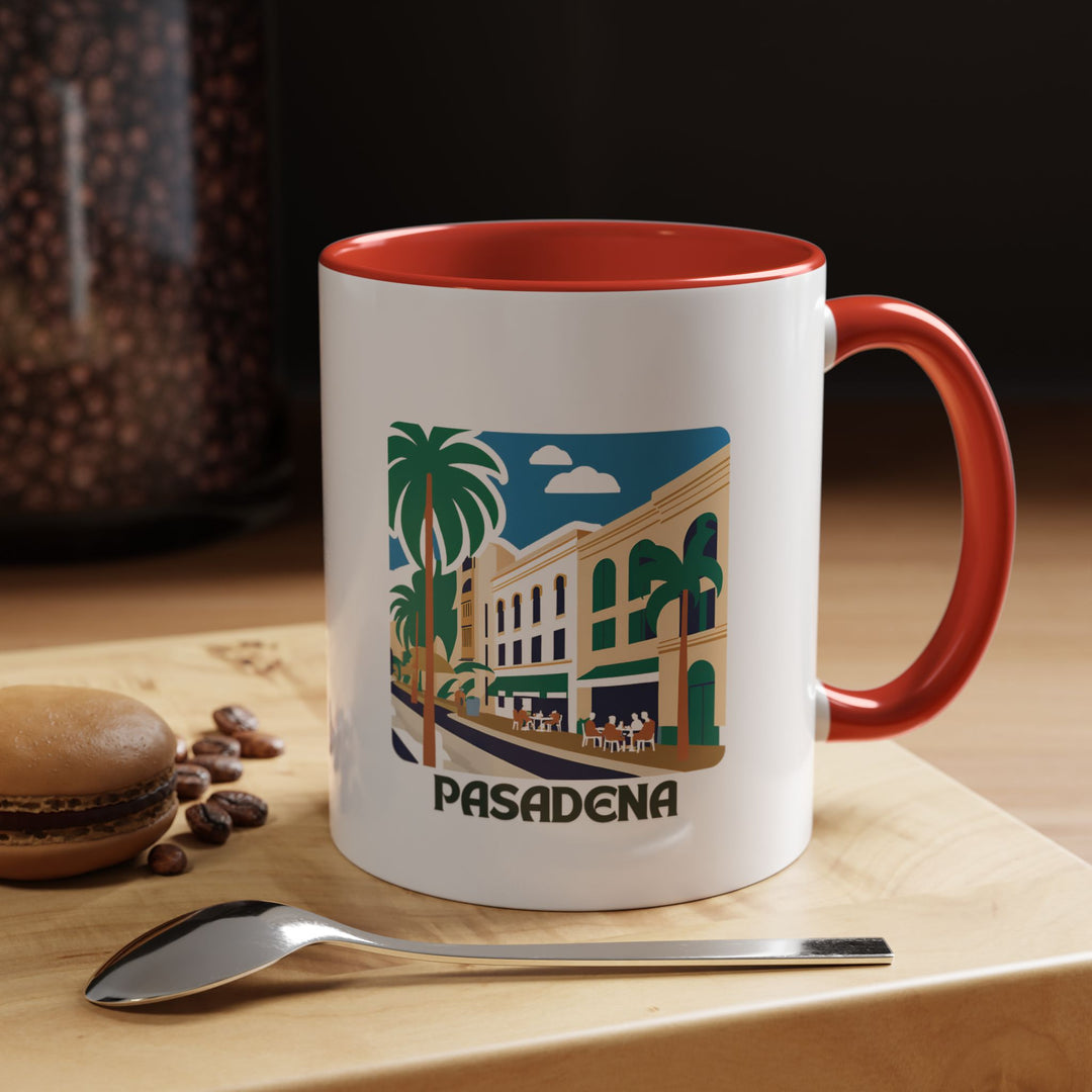 Enjoy your favorite beverages with this Pasadena mug showcasing vibrant artwork of the city’s picturesque landscapes and historic buildings. Durable and dishwasher safe, it is perfect for personal use or as a meaningful gift for collectors and nature lovers.