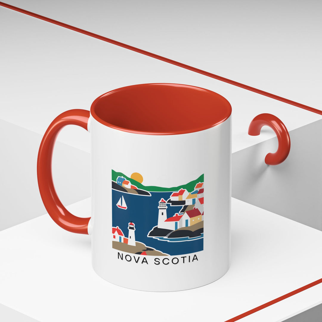 Celebrate the charm of Nova Scotia with this artistic Canada mug featuring scenic views of the province. Perfect for tea or coffee, it is dishwasher-safe and durable, making it a perfect souvenir or gift for travelers and collectors.