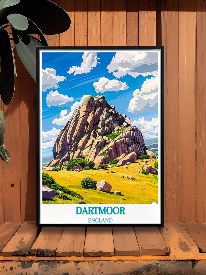 Custom print featuring unique perspectives of Dartmoors moorland and the majestic Haytor Rocks, capturing the spirit of exploration and natural beauty.