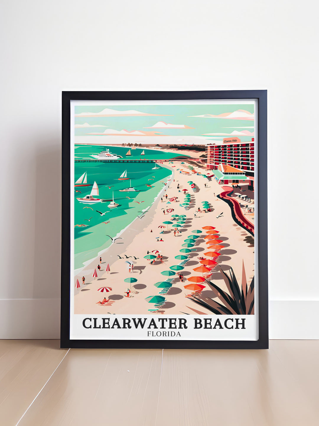 Clearwater Beach Travel Prints. These stunning prints of the Intracoastal Waterway and Gulf Coast Beach make perfect gifts for art and travel enthusiasts. Enjoy the serene landscapes of Clearwater Beach in your home.