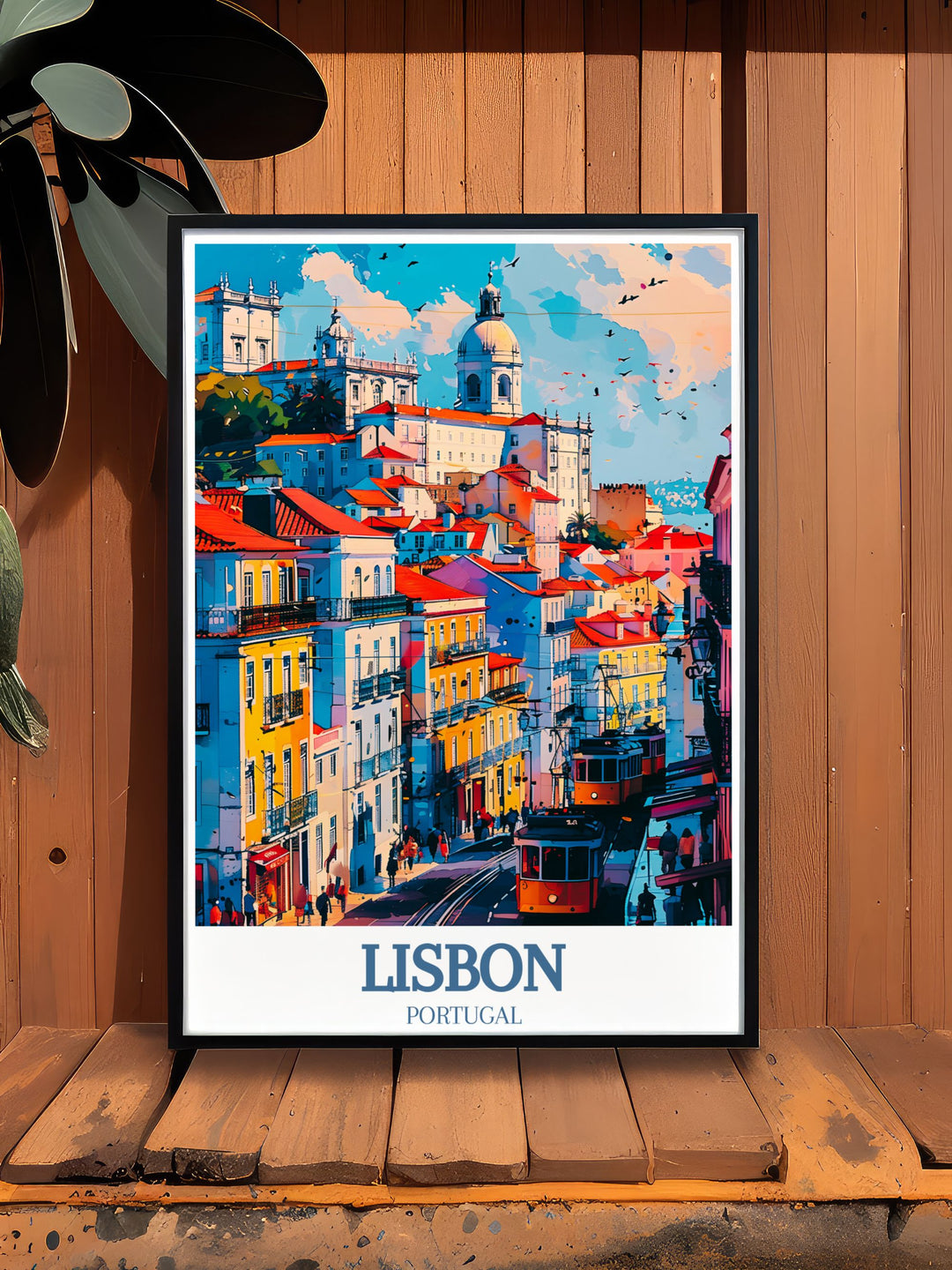 Add sophistication to your decor with our Lisbon Travel Print featuring the iconic Chiado District Santa Justa Lift a stunning piece of modern art that captures the essence of Portugal’s rich cultural heritage