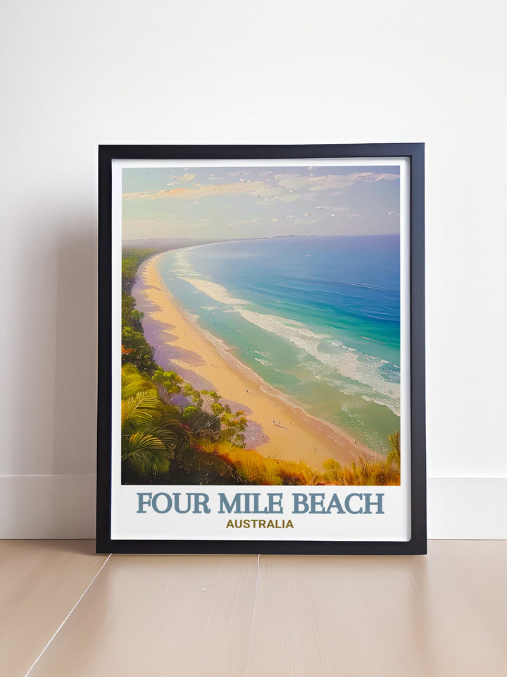 Stunning Australia wall decor of Four Mile Beach ideal for creating a relaxing atmosphere in your living room or office