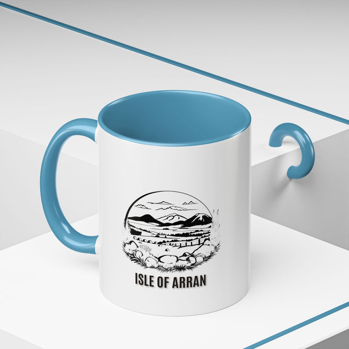 Bring a touch of Scotland to your mornings with this Isle of Arran mug, featuring breathtaking artwork and durable ceramic construction. Dishwasher-safe and practical, it is perfect for gifting.