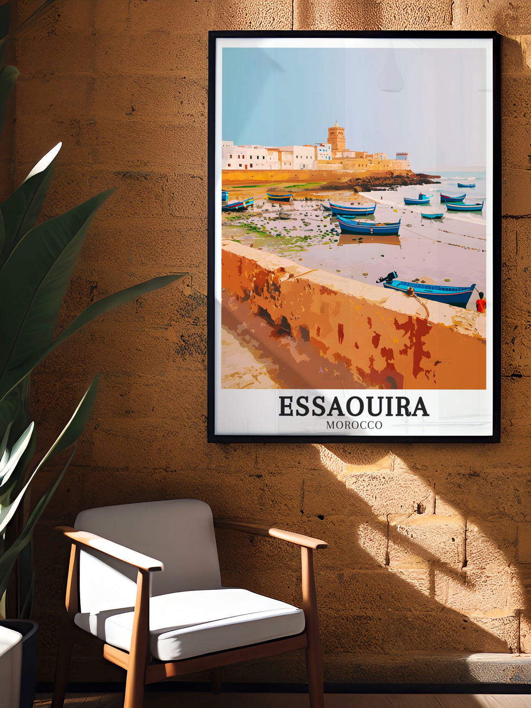 Capture the magic of the Atlantic Ocean with this canvas print. The sweeping views of the Moroccan coast are perfectly showcased, offering a tranquil and beautiful piece of art. This is an ideal addition to any home decor, especially for those who love coastal and travel themed art.