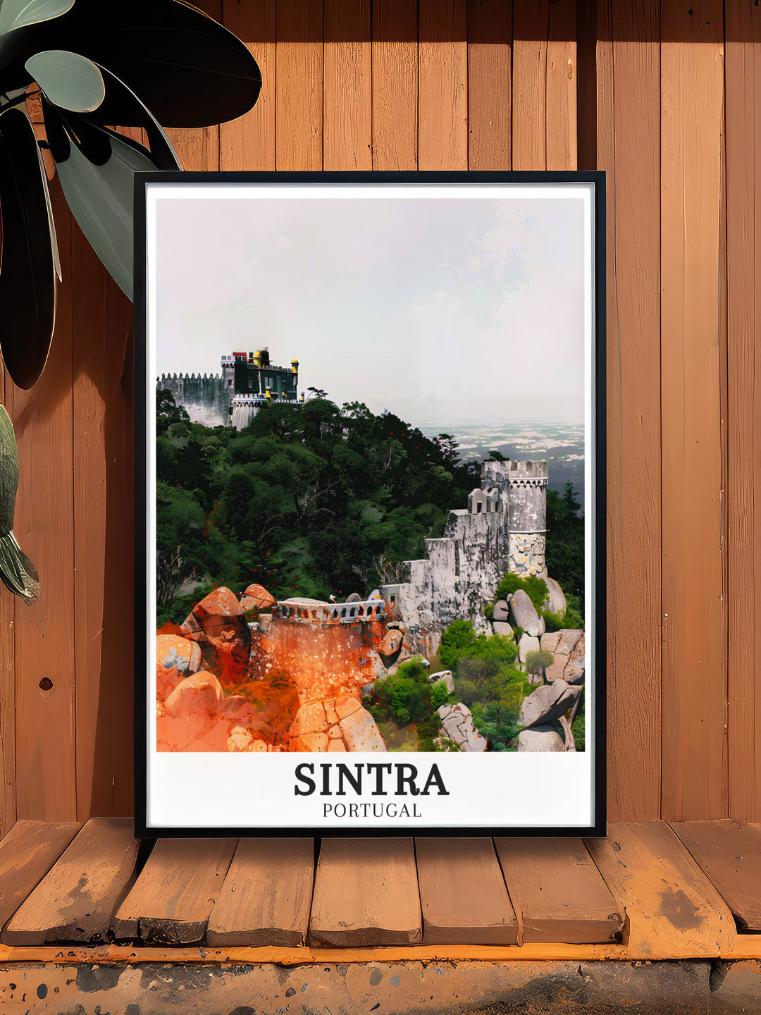 Portugal Art Decor including modern prints of Castelo dos Mouros Sintra Hills elegant home decor pieces for a touch of history