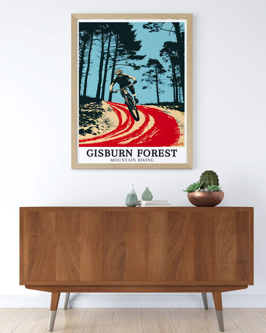 This stunning Gisburn Forest Hully Gully trail art print captures the energy and excitement of MTB trails making it a great addition to any home or as a thoughtful gift for mountain biking enthusiasts