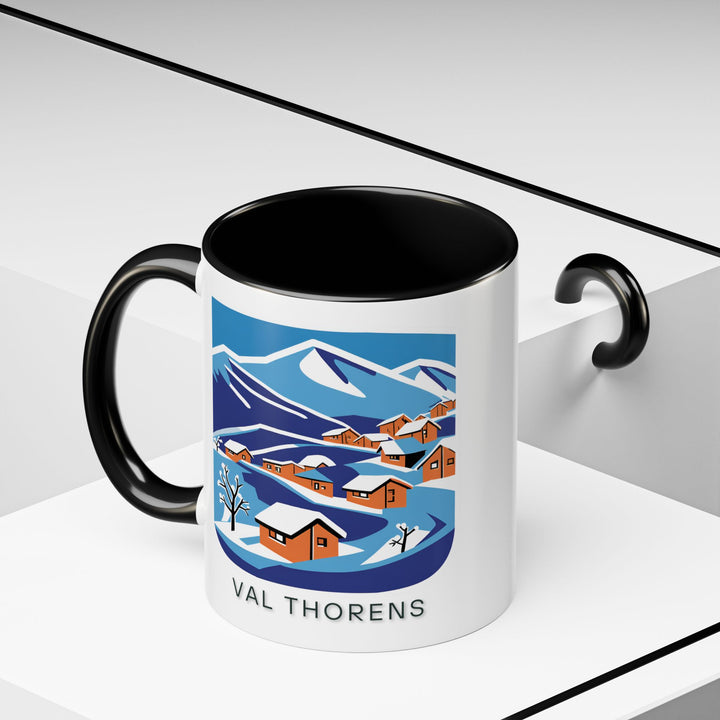 Enjoy the allure of Val Thorens with this artistic mug featuring detailed illustrations of its iconic sights and snowy landscapes. Durable and dishwasher safe, ideal for coffee or tea lovers and makes a meaningful gift for travelers, art enthusiasts, or anyone fond of Val Thorens.