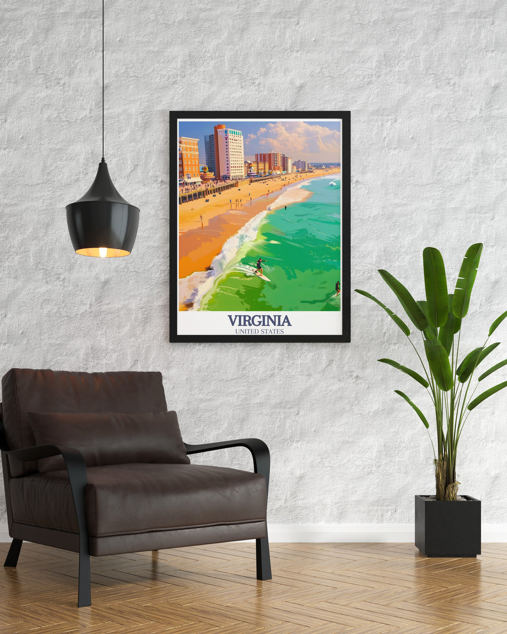 Elegant Richmond Print showcasing vibrant artwork and Virginia Beach boardwalk Virginia Beach themes ideal for travel poster prints personalized gifts and wall art celebrating the unique beauty and history of Richmond and its surroundings.