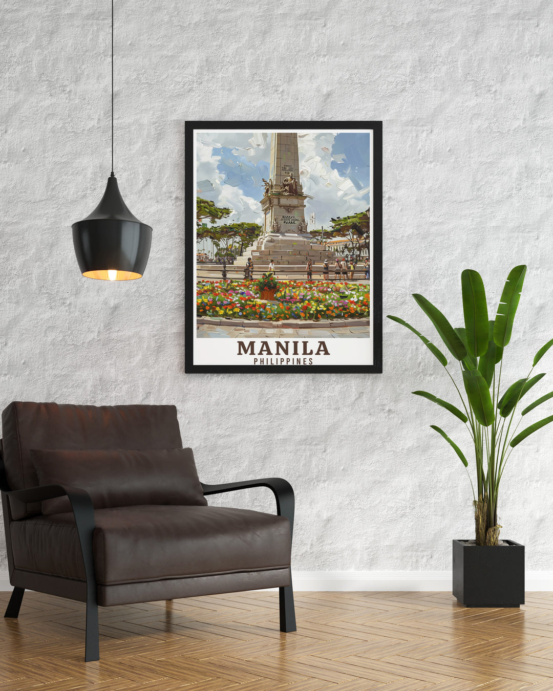 The Manila Poster Print captures Rizal Parks beauty and historical significance in a vibrant, modern style. Its a perfect addition to any wall art collection, celebrating the heritage of Manila.